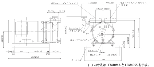 ?LEM20MA / LEM40MA / LEM40SS 寸法図